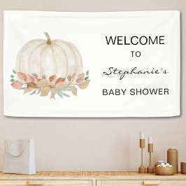 Pumpkin Baby Dusche Banner
