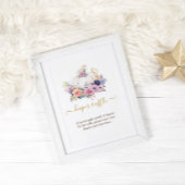 Pumpkin Baby Dusche Blumenmuster Raffle Game-Zeich Fotodruck