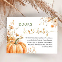 Pumpkin Baby Dusche Blush Pink Fall Bücher für Bab