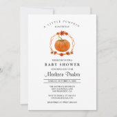 Pumpkin Baby Dusche Einladung (Vorderseite)