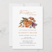 Pumpkin Baby Dusche Einladung (Vorderseite)