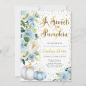 Pumpkin Baby Dusche Einladung Boy Fall Dusche (Vorderseite)