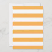 Pumpkin Baby Dusche Einladung Orange und Gold (Rückseite)