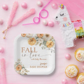 Pumpkin Baby Dusche Fall in Liebe Boho Papier Pappteller (Party)