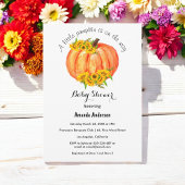 Pumpkin Baby Dusche Fall Orange Niedlich Einladung