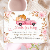 Pumpkin Baby Dusche Fall Pink LKW Bücher für Baby Begleitkarte