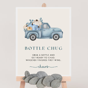 Pumpkin Baby Dusche Flasche Umarmung Spielzeichen Poster