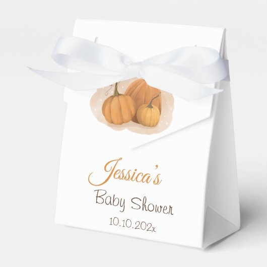 Pumpkin Baby Dusche Geschenkschachtel (Vorderseite)