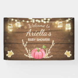 Pumpkin Baby Dusche Hintergrund Banner Herbst Herb