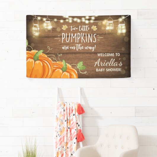 Pumpkin Baby Dusche Hintergrund Banner Herbst Herb (Insitu)