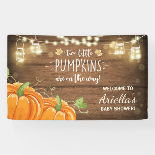 Pumpkin Baby Dusche Hintergrund Banner Herbst Herb