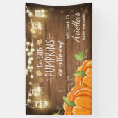Pumpkin Baby Dusche Hintergrund Banner Herbst Herb (Vertikal)