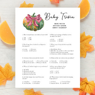 Pumpkin Baby Dusche Kinderspiel