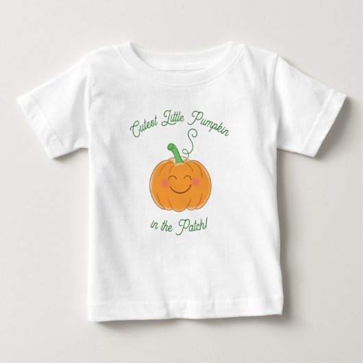 Pumpkin Baby Dusche Niedlicher Fall Baby T-shirt (Vorderseite)
