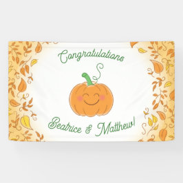 Pumpkin Baby Dusche Niedlicher Fall Banner