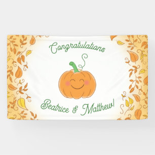 Pumpkin Baby Dusche Niedlicher Fall Banner