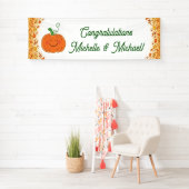 Pumpkin Baby Dusche Niedlicher Fall Banner (Insitu)