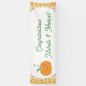 Pumpkin Baby Dusche Niedlicher Fall Banner (Vertikal)