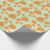 Pumpkin Baby Dusche Niedlicher Fall Geschenkpapier (Ecke)