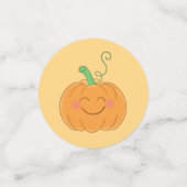 Pumpkin Baby Dusche Niedlicher Fall Konfetti (Klein Vorderseite)