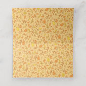 Pumpkin Baby Dusche Niedlicher Fall Platzkarte (Innenseite Aufgefaltet)