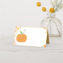 Pumpkin Baby Dusche Niedlicher Fall Platzkarte