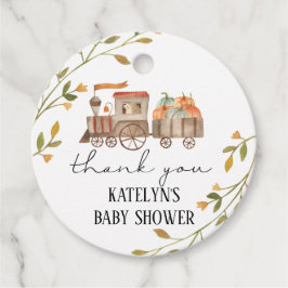 Pumpkin Baby Dusche oder Geburtstag Vielen Dank Ta Geschenkanhänger