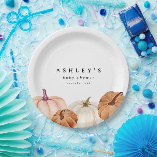 Pumpkin Baby Dusche Pappteller (Party)