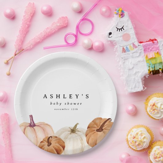 Pumpkin Baby Dusche Pappteller (Party)