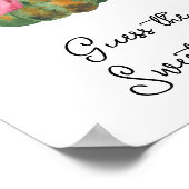 Pumpkin Baby Dusche Raten Sie das süße Chaos Poster (Ecke)