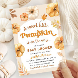 Pumpkin Baby Dusche Retro Fall Gender Neutral Einladung