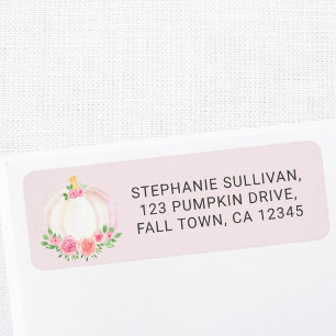 Pumpkin Baby Dusche Rosa Rücksendeadresse