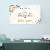 Pumpkin Baby Dusche Rosa und Gold Empfang Banner (Messeveranstaltung)