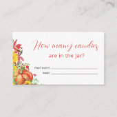 Pumpkin Baby Dusche schätzt, wie viele Kanadier Begleitkarte (Vorderseite)