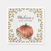 Pumpkin Baby Dusche Serviette (Vorderseite)