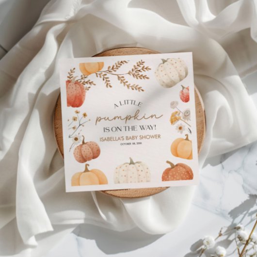 Pumpkin Baby Dusche Serviette