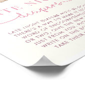 Pumpkin Baby Dusche Spate Night Diapers signieren Poster (Ecke)