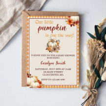 Pumpkin Baby Dusche Unsere kleine Pumpkin