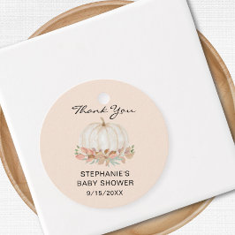 Pumpkin Baby Dusche Vielen Dank Geschenkanhänger