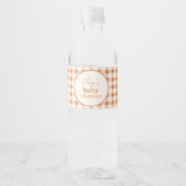 Pumpkin Baby Dusche Wasser Flaschen Labels Wasserflaschenetikett (Vorderseite)
