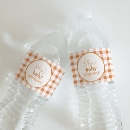 Pumpkin Baby Dusche Wasser Flaschen Labels Wasserflaschenetikett