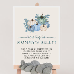 Pumpkin Baby Dusche Wie groß ist Mama's Bauchzeich Poster