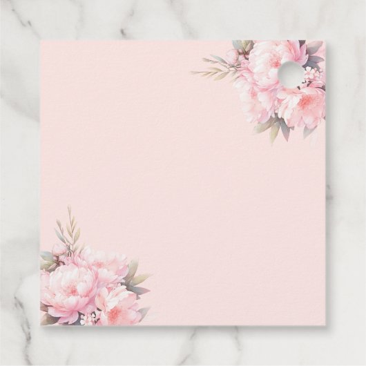 Pumpkin Baby Duschmädchen Rosa Blütenfall Herbst Geschenkanhänger (Rückseite)