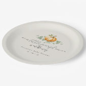 Pumpkin Baby Duschpapier Teller (Schrägansicht)
