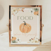 Pumpkin Baby Duschvorrichtung Poster