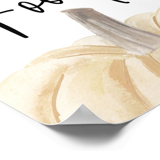 Pumpkin Baby Duschvorrichtung Poster (Ecke)