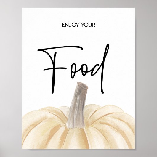 Pumpkin Baby Duschvorrichtung Poster (Vorne)