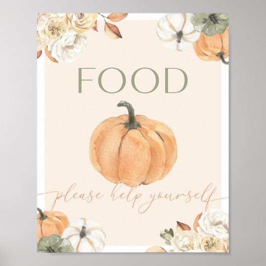 Pumpkin Baby Duschvorrichtung Poster (Vorne)