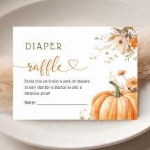 Pumpkin Baby Duwer Gender Neutral Diaper Raffle