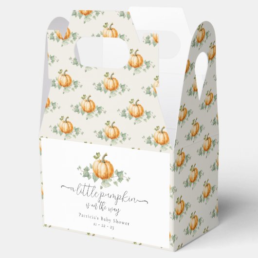 Pumpkin Baby Duwer Gender Neutral Gevor Box Geschenkschachtel (Geöffnet)